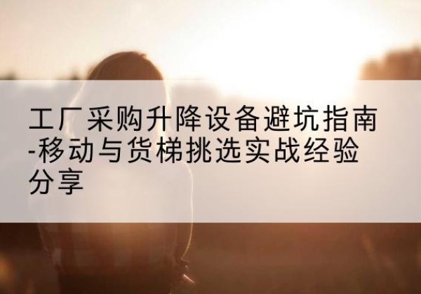 徐州移动式升降机怎么选-工厂采购升降设备避坑指南-移动与货梯挑选实战经验分享